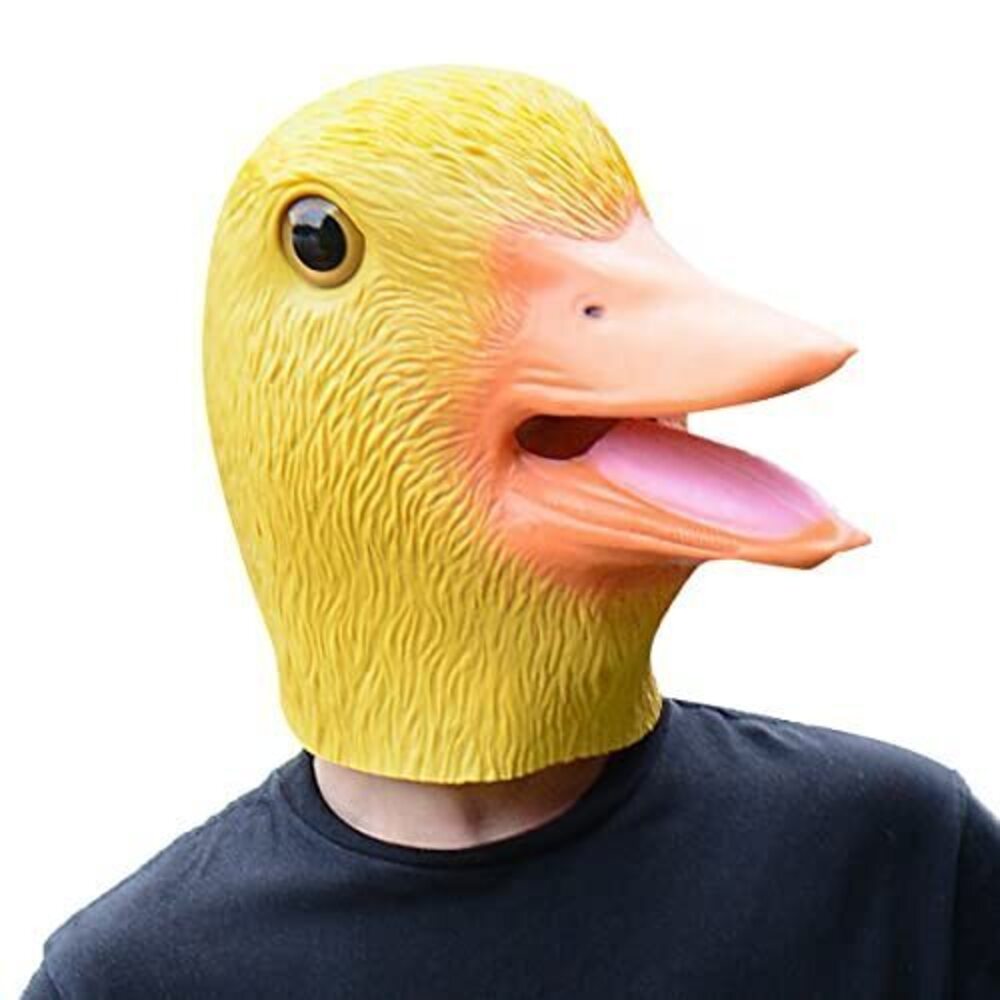 1783 Duck Mask Halloween Animal Duck Head Latex Animal Mask Novelty Duck